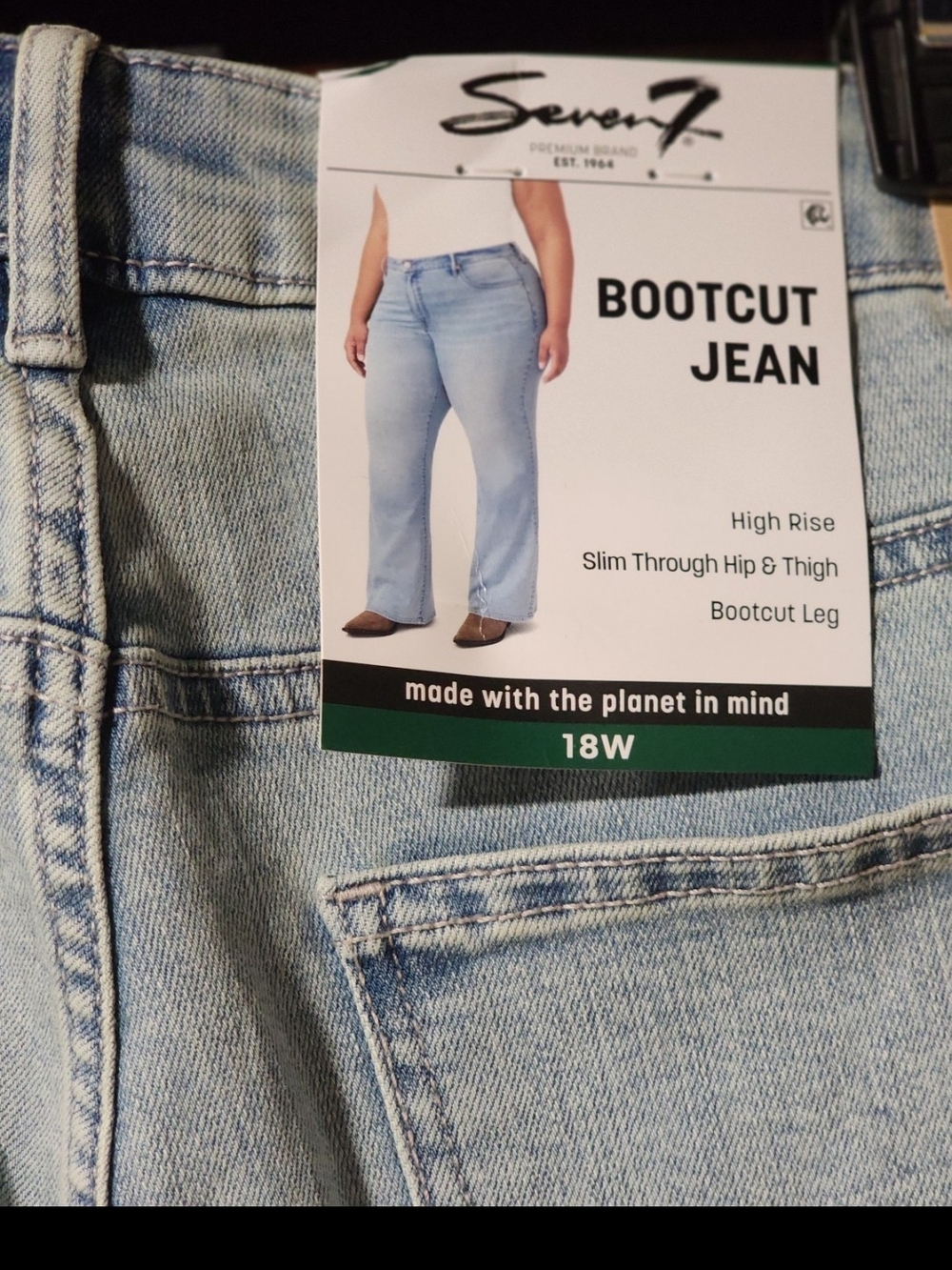 Seven7 Light Blue Bootcut Jeans